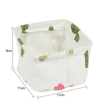 Load image into Gallery viewer, Linen Desktop Storage Box Waterproof Toy Storage Basket - Better Days
