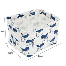 Load image into Gallery viewer, Linen Desktop Storage Box Waterproof Toy Storage Basket - Better Days
