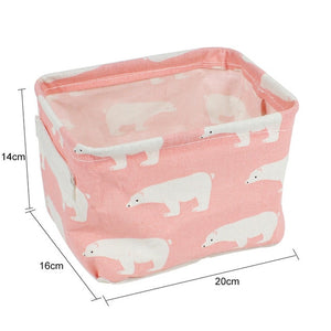 Linen Desktop Storage Box Waterproof Toy Storage Basket - Better Days