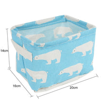 Load image into Gallery viewer, Linen Desktop Storage Box Waterproof Toy Storage Basket - Better Days
