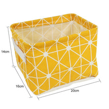 Load image into Gallery viewer, Linen Desktop Storage Box Waterproof Toy Storage Basket - Better Days
