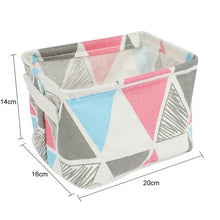 Load image into Gallery viewer, Linen Desktop Storage Box Waterproof Toy Storage Basket - Better Days
