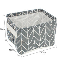 Load image into Gallery viewer, Linen Desktop Storage Box Waterproof Toy Storage Basket - Better Days
