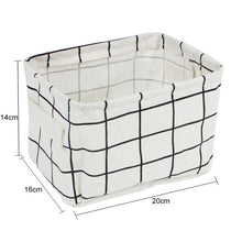 Load image into Gallery viewer, Linen Desktop Storage Box Waterproof Toy Storage Basket - Better Days
