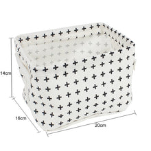 Load image into Gallery viewer, Linen Desktop Storage Box Waterproof Toy Storage Basket - Better Days
