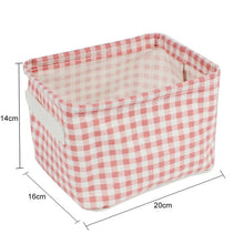 Load image into Gallery viewer, Linen Desktop Storage Box Waterproof Toy Storage Basket - Better Days
