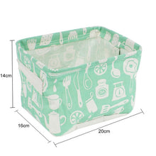 Load image into Gallery viewer, Linen Desktop Storage Box Waterproof Toy Storage Basket - Better Days
