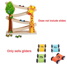 Load image into Gallery viewer, 2pcs/set Trolley Toy Mini Wooden Car Toys For Children Slide For Car Track Inertia Pull Back Glider Toy Circuit Voiture Kids Toy - Better Days
