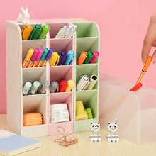 Load image into Gallery viewer, Kawaii Large Capacity Desk Pen Holder Pencil Makeup Storage Box Desktop Organizer - Better Days
