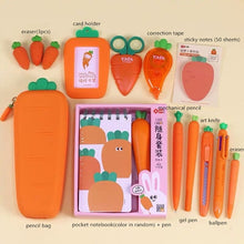 Load image into Gallery viewer, Creative Carrot Series Silicone Soft Pencil Case Pen holder Organizer Bag - Better Days
