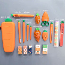 Load image into Gallery viewer, Creative Carrot Series Silicone Soft Pencil Case Pen holder Organizer Bag - Better Days
