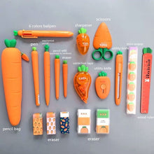 Load image into Gallery viewer, Creative Carrot Series Silicone Soft Pencil Case Pen holder Organizer Bag - Better Days
