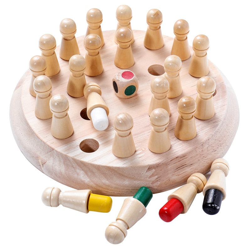 Kids Wooden Memory Match Stick Chess Game - Better Days