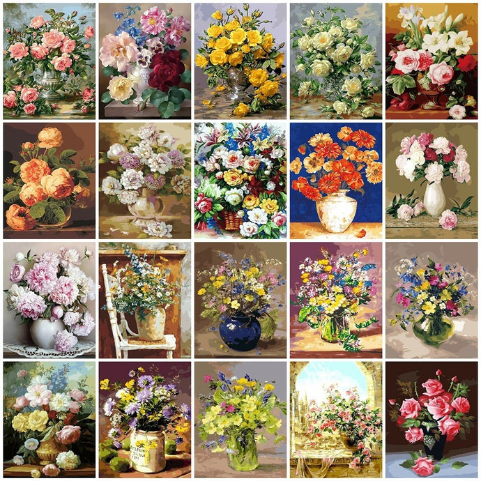 Oil Painting Flower In Vase Painting - Better Days