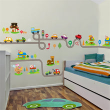 Load image into Gallery viewer, Cartoon Cars Highway Track Wall Stickers - Better Days
