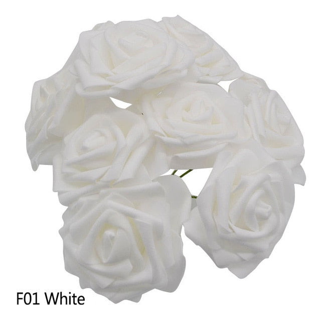 25 Heads 8CM New Colorful Artificial PE Foam Rose - Better Days