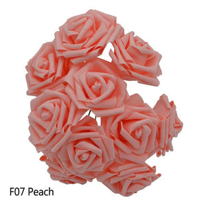 25 Heads 8CM New Colorful Artificial PE Foam Rose - Better Days