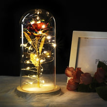 Load image into Gallery viewer, Beauty And The Beast Galaxy Rose In Glass Dome Rose Lamps - Better Days
