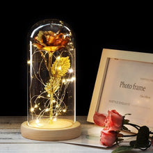 Load image into Gallery viewer, Beauty And The Beast Galaxy Rose In Glass Dome Rose Lamps - Better Days
