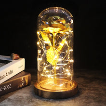 Load image into Gallery viewer, Beauty And The Beast Galaxy Rose In Glass Dome Rose Lamps - Better Days
