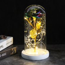 Load image into Gallery viewer, Beauty And The Beast Galaxy Rose In Glass Dome Rose Lamps - Better Days
