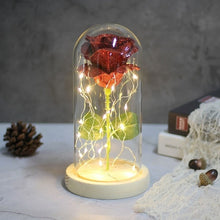 Load image into Gallery viewer, Beauty And The Beast Galaxy Rose In Glass Dome Rose Lamps - Better Days
