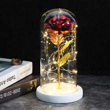 Load image into Gallery viewer, Beauty And The Beast Galaxy Rose In Glass Dome Rose Lamps - Better Days
