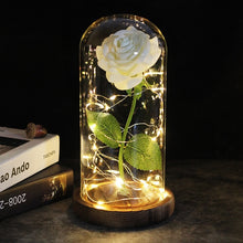 Load image into Gallery viewer, Beauty And The Beast Galaxy Rose In Glass Dome Rose Lamps - Better Days
