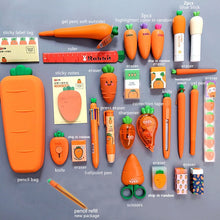 Load image into Gallery viewer, Creative Carrot Series Silicone Soft Pencil Case Pen holder Organizer Bag - Better Days
