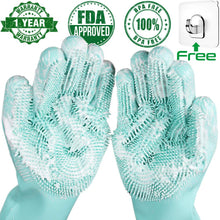 Load image into Gallery viewer, Magic Silicone Dishwashing Rubber Scrub Gloves - Better Days
