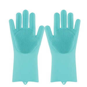 Magic Silicone Dishwashing Rubber Scrub Gloves - Better Days